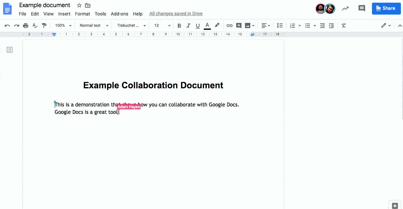 collaboration document