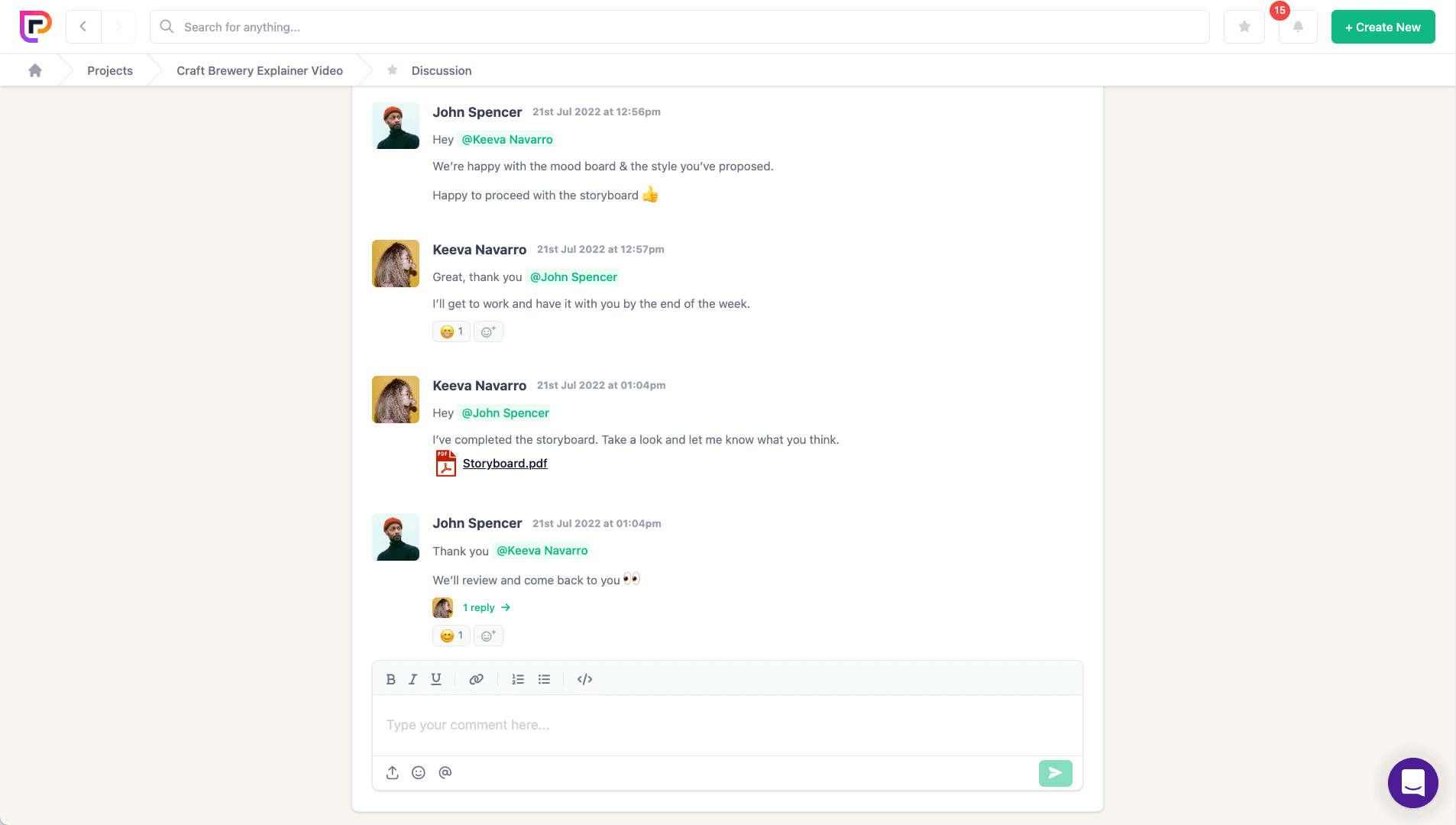 Project.co discussion