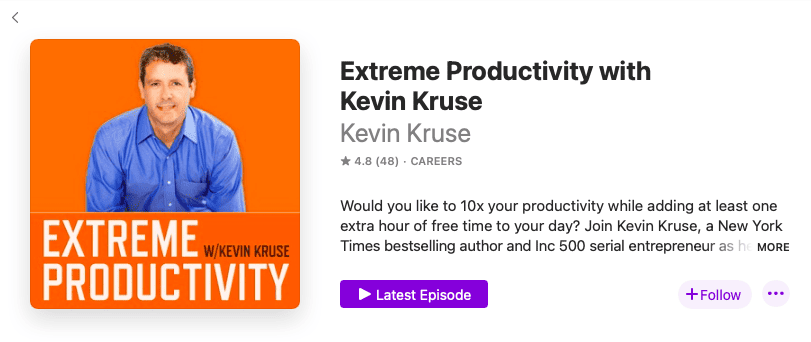 Extreme Productivity with Kevin Kruse