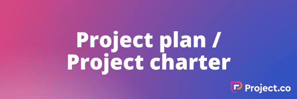 Project plan/Project charter