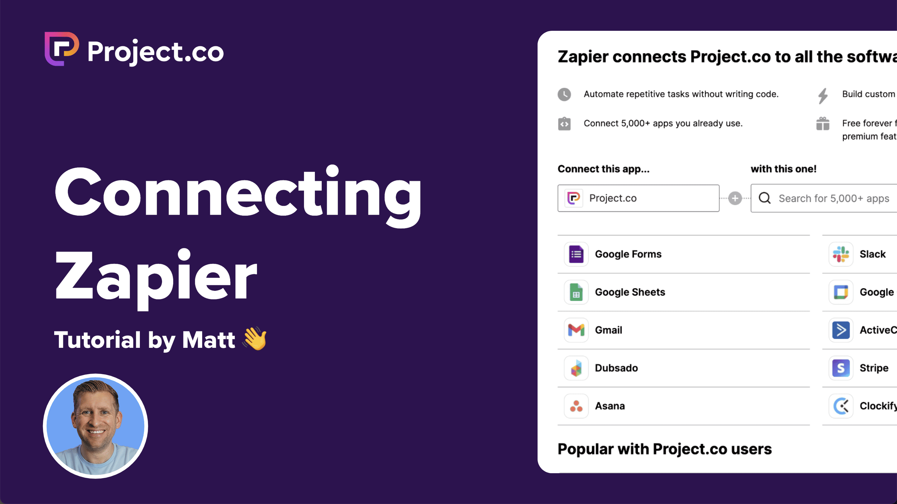 Connecting Zapier