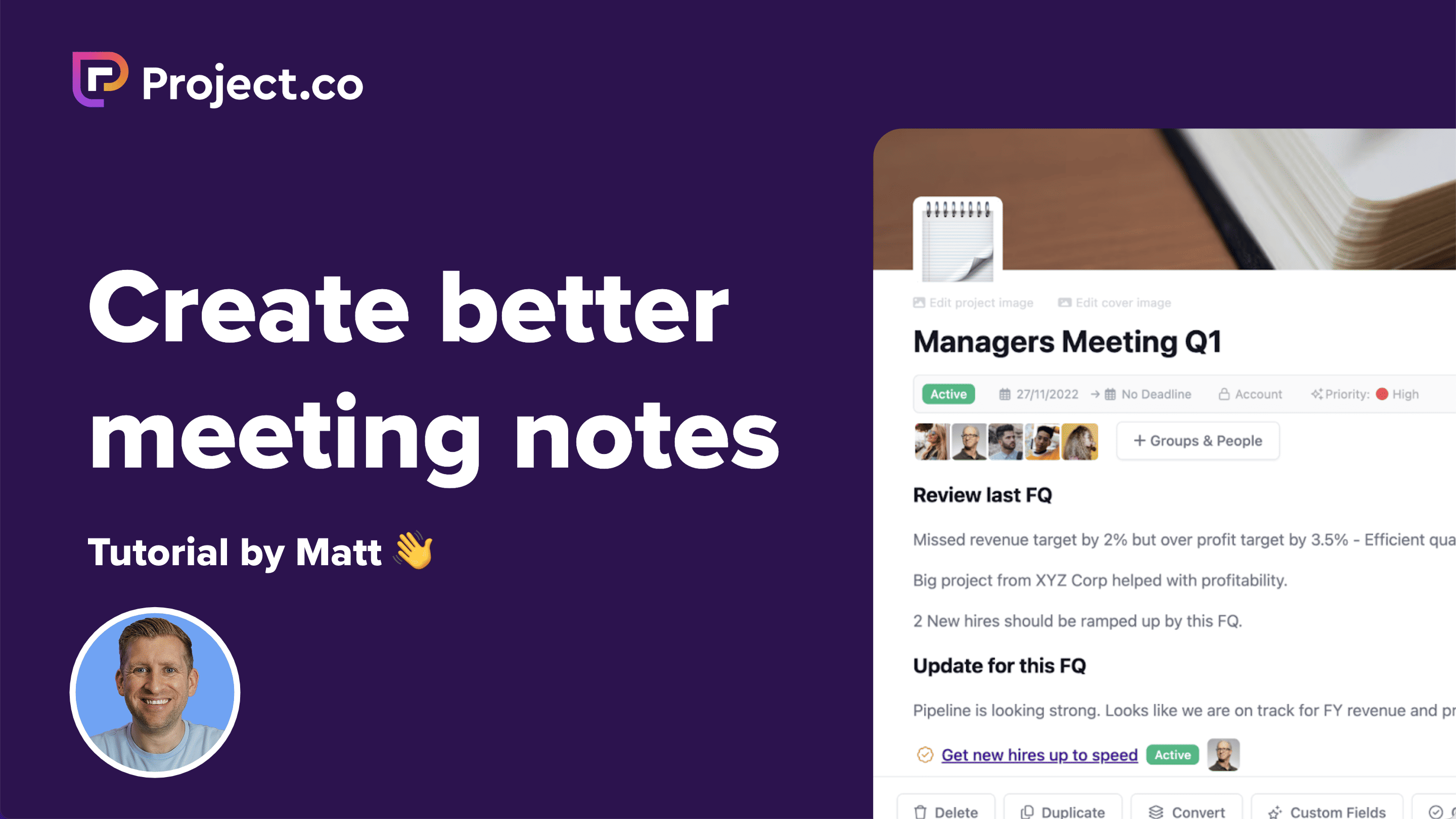 Create better meeting notes