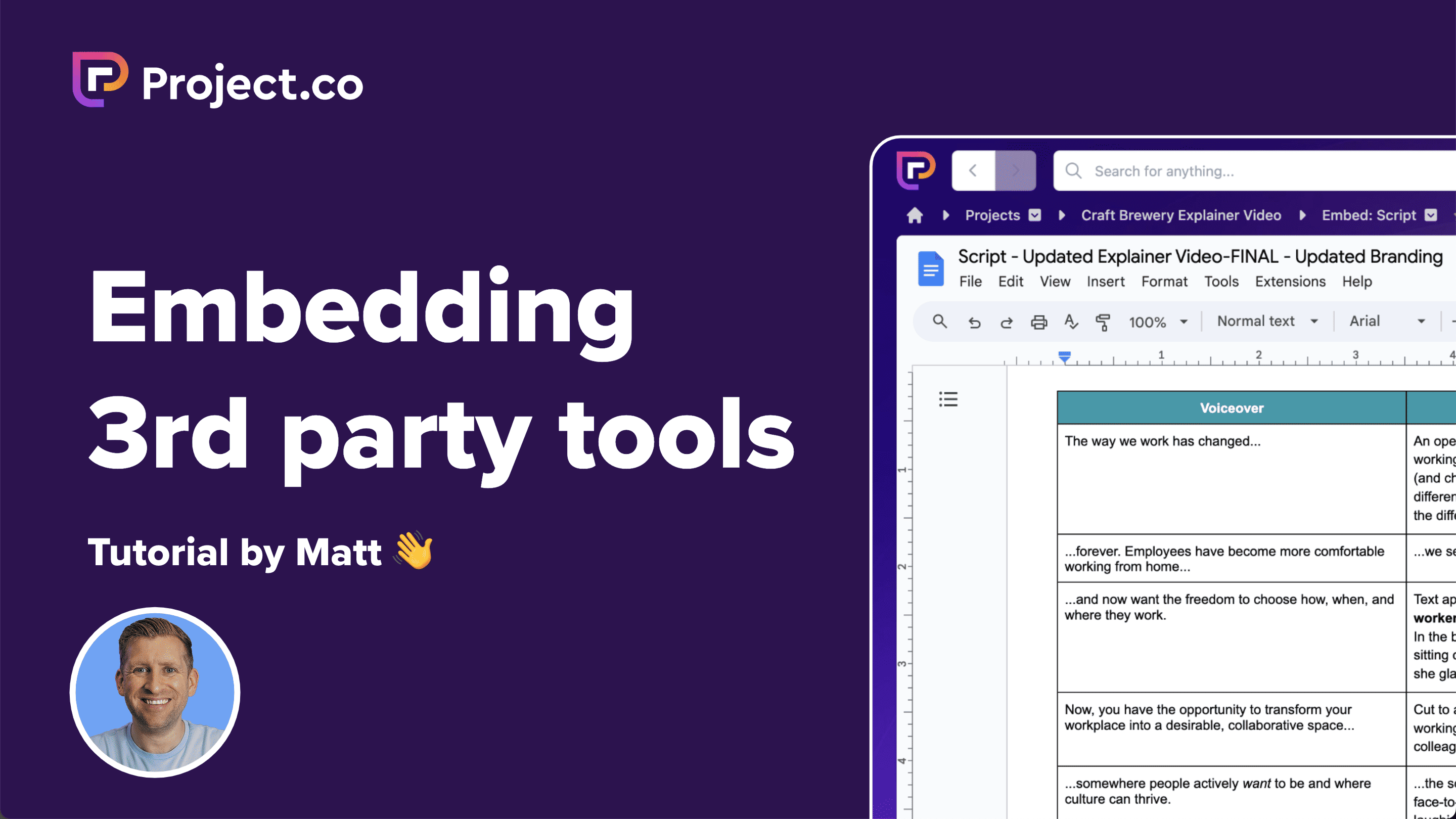 Embedding 3rd party tools